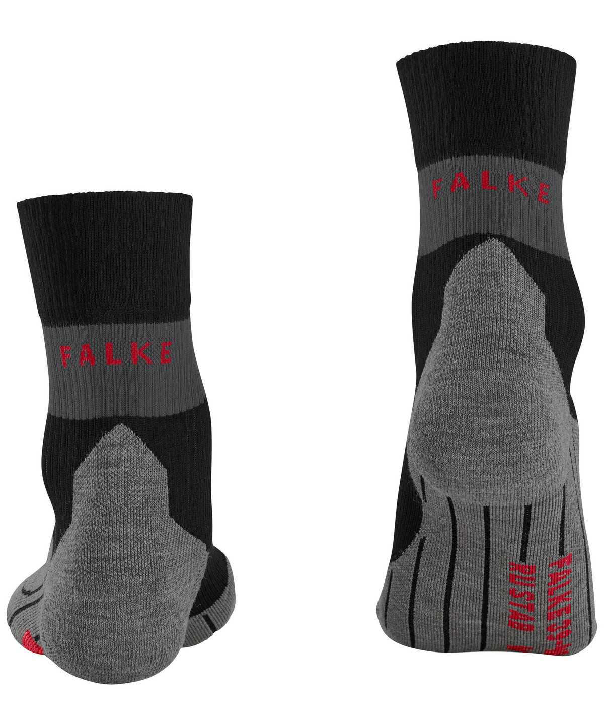 Women Falke RU Compression Stabilizing Running Socks Sports Socks Black | VJKAQU410