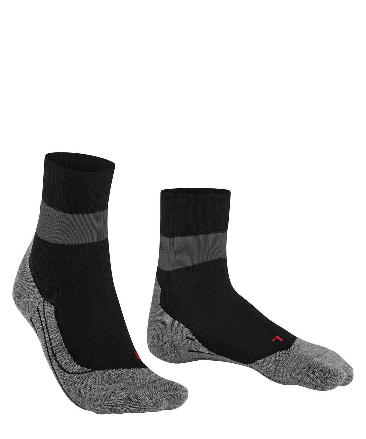 Women Falke RU Compression Stabilizing Running Socks Sports Socks Black | VJKAQU410