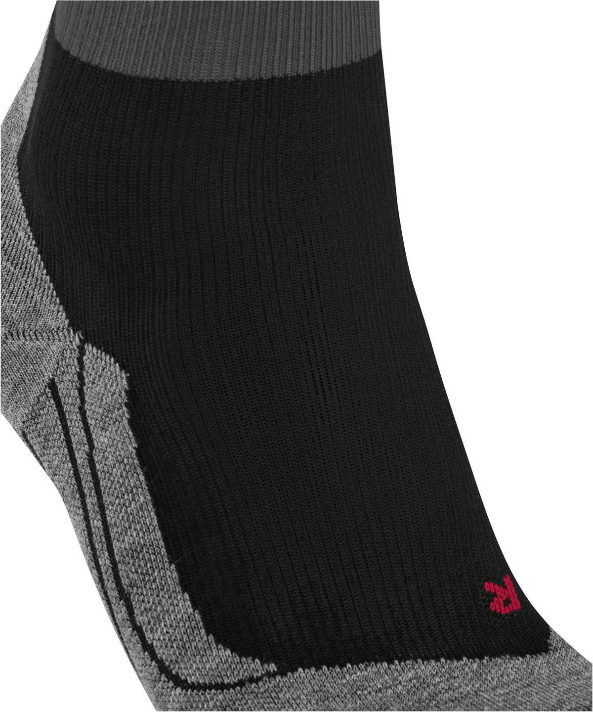 Women Falke RU Compression Stabilizing Running Socks Sports Socks Black | VJKAQU410