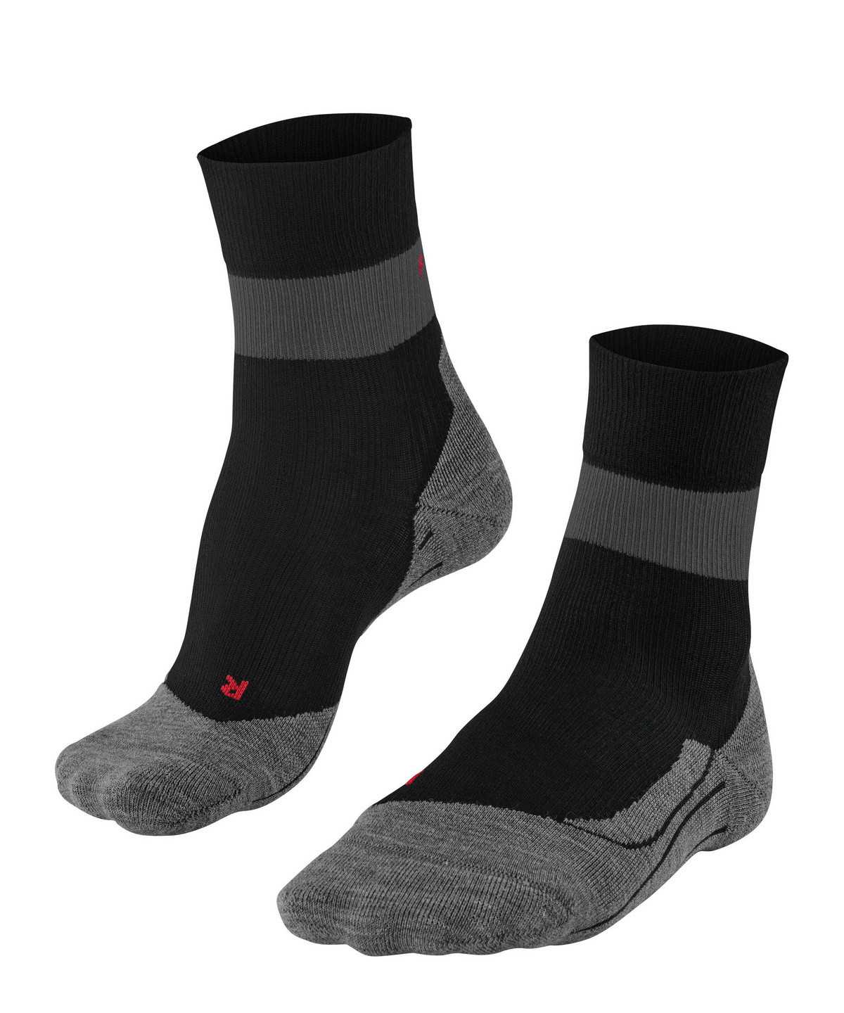 Women Falke RU Compression Stabilizing Running Socks Sports Socks Black | VJKAQU410