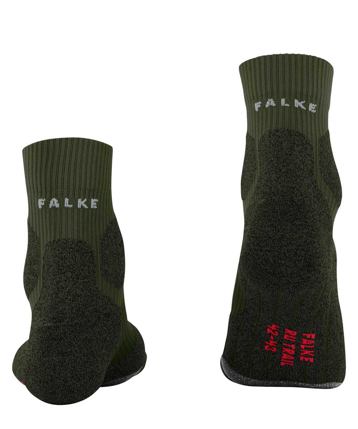 Women Falke RU Trail Grip Running Socks Sports Socks Green | NMJYFC304