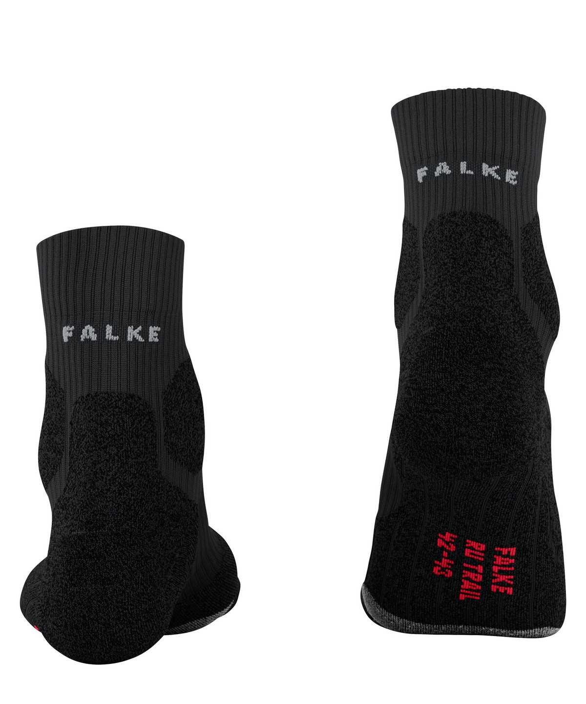 Women Falke RU Trail Grip Running Socks Sports Socks Black | DPWZTB938