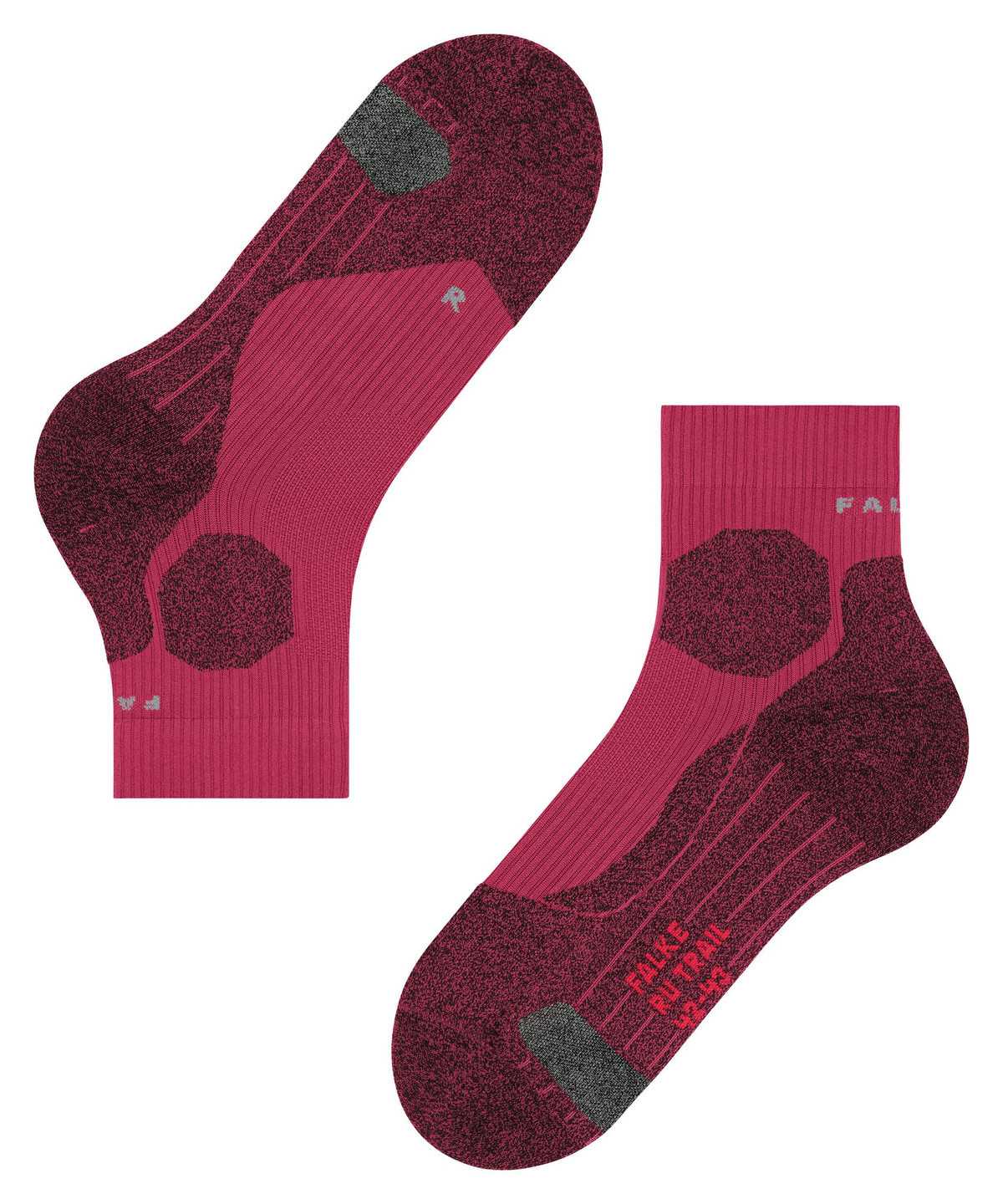 Women Falke RU Trail Grip Running Socks Sports Socks Red | GYTIML152