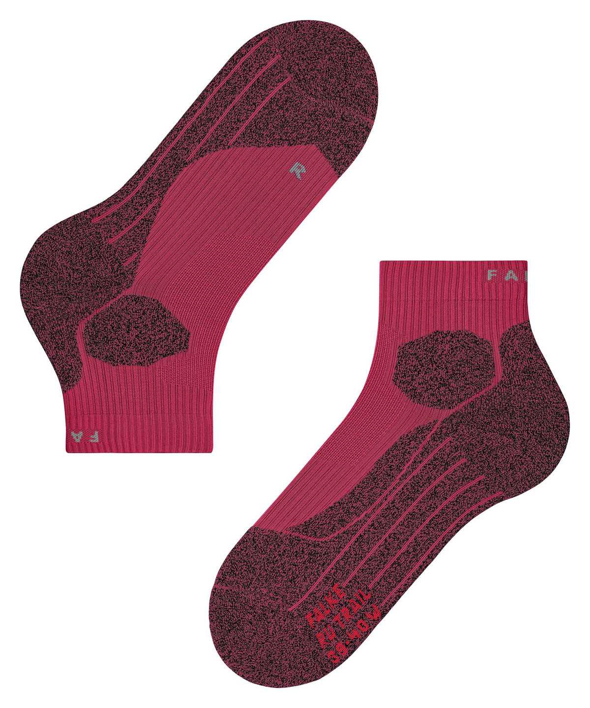 Women Falke RU Trail Running Socks Sports Socks Red | JWBVKE906