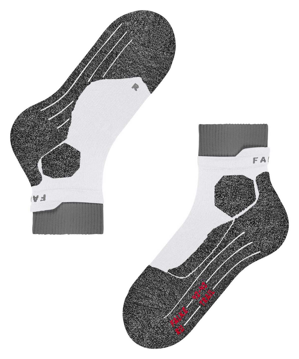 Women Falke RU Trail Running Socks Sports Socks White | VYWJPR490