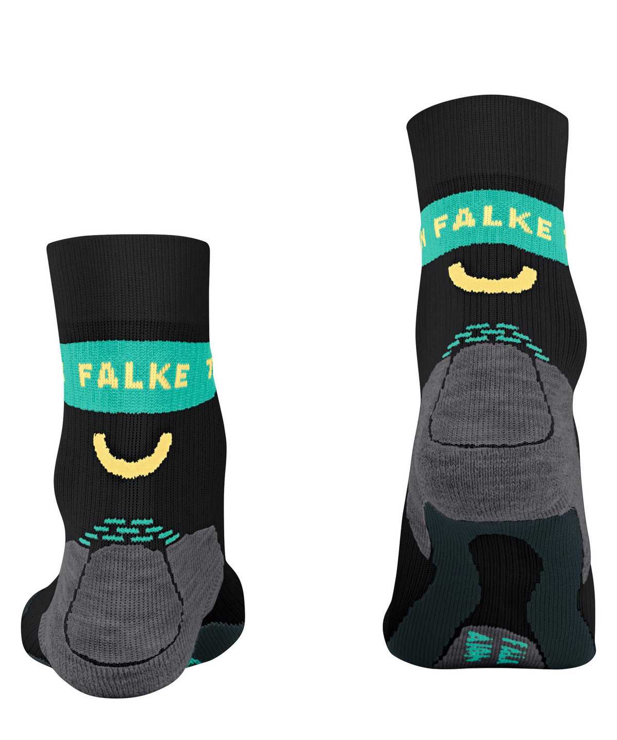 Women Falke RU True Motion Aion Running Socks Sports Socks Black | DQLVUR063