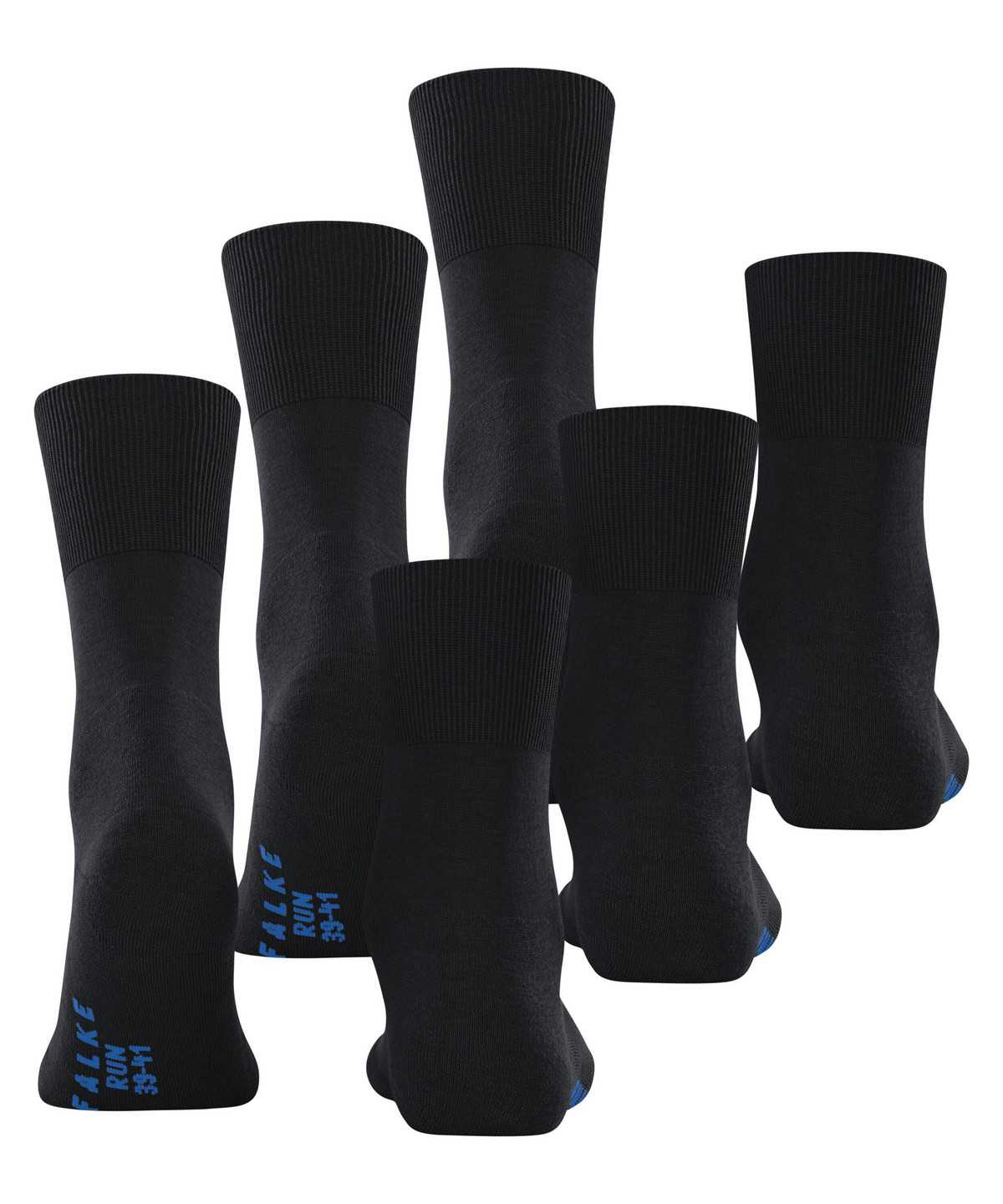 Women Falke Run 3-Pack Socks Socks Black | PGAERN284