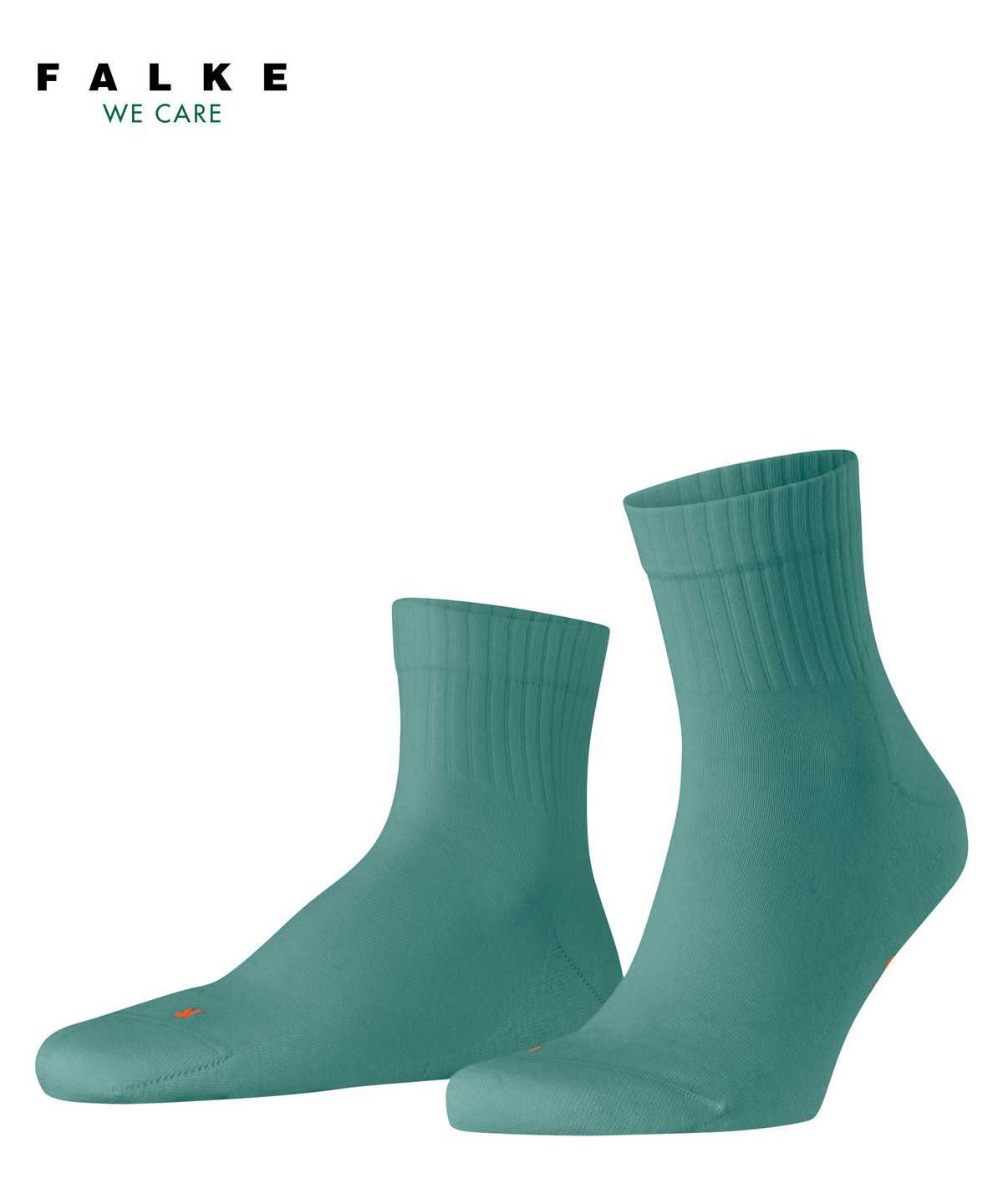 Women Falke Run Rib Short sock Socks Green | NKYLFG197