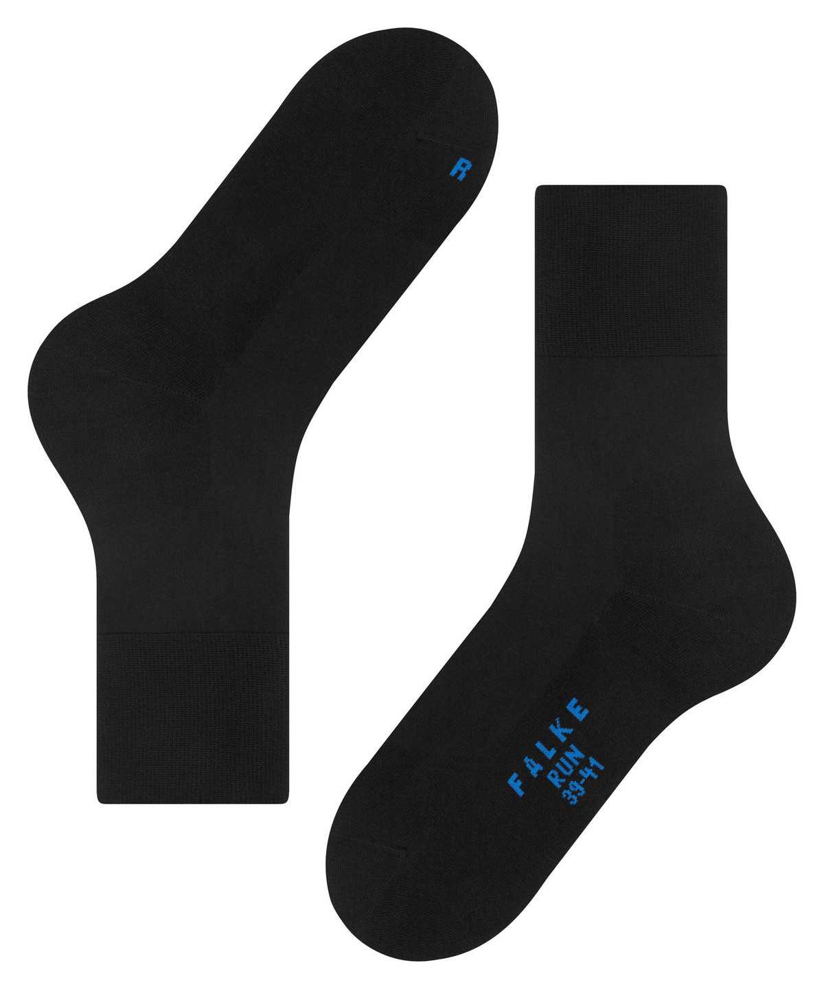 Women Falke Run Socks Socks Black | HXSTIY954