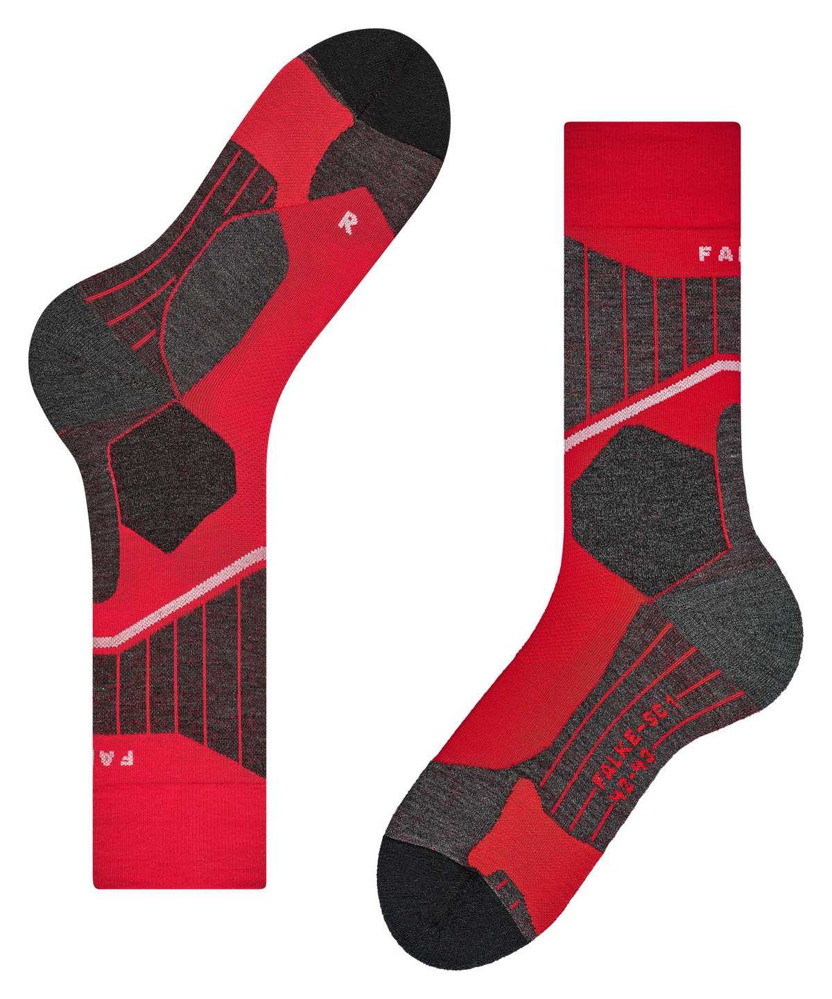 Women Falke SC1 Skiing Socks Sports Socks Red | EJTMAL175