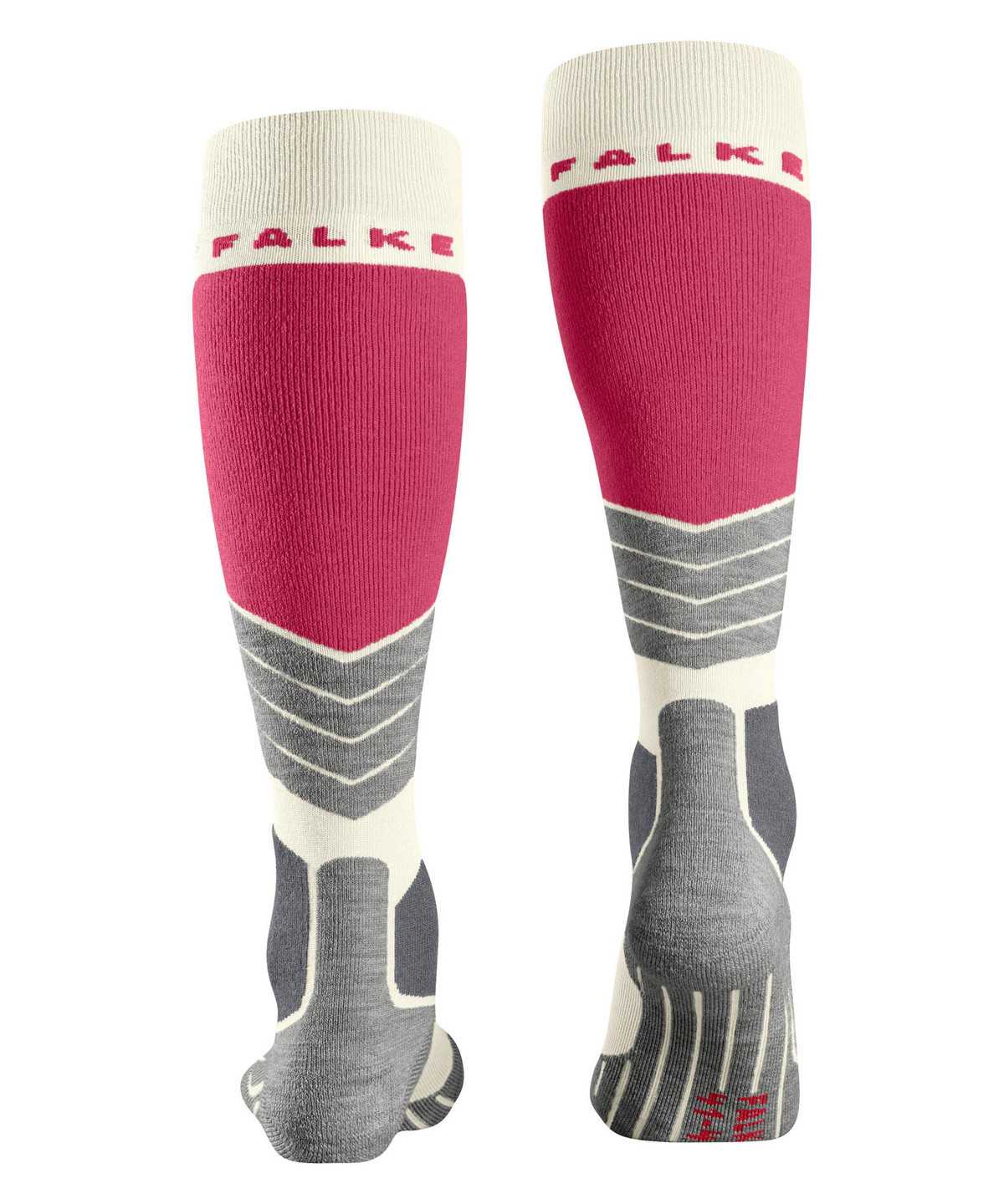 Women Falke SK2 Intermediate Skiing Knee-high Socks Sports Socks White | NPYWIK402