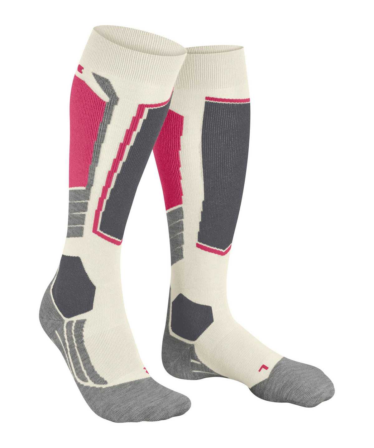 Women Falke SK2 Intermediate Skiing Knee-high Socks Sports Socks White | NPYWIK402