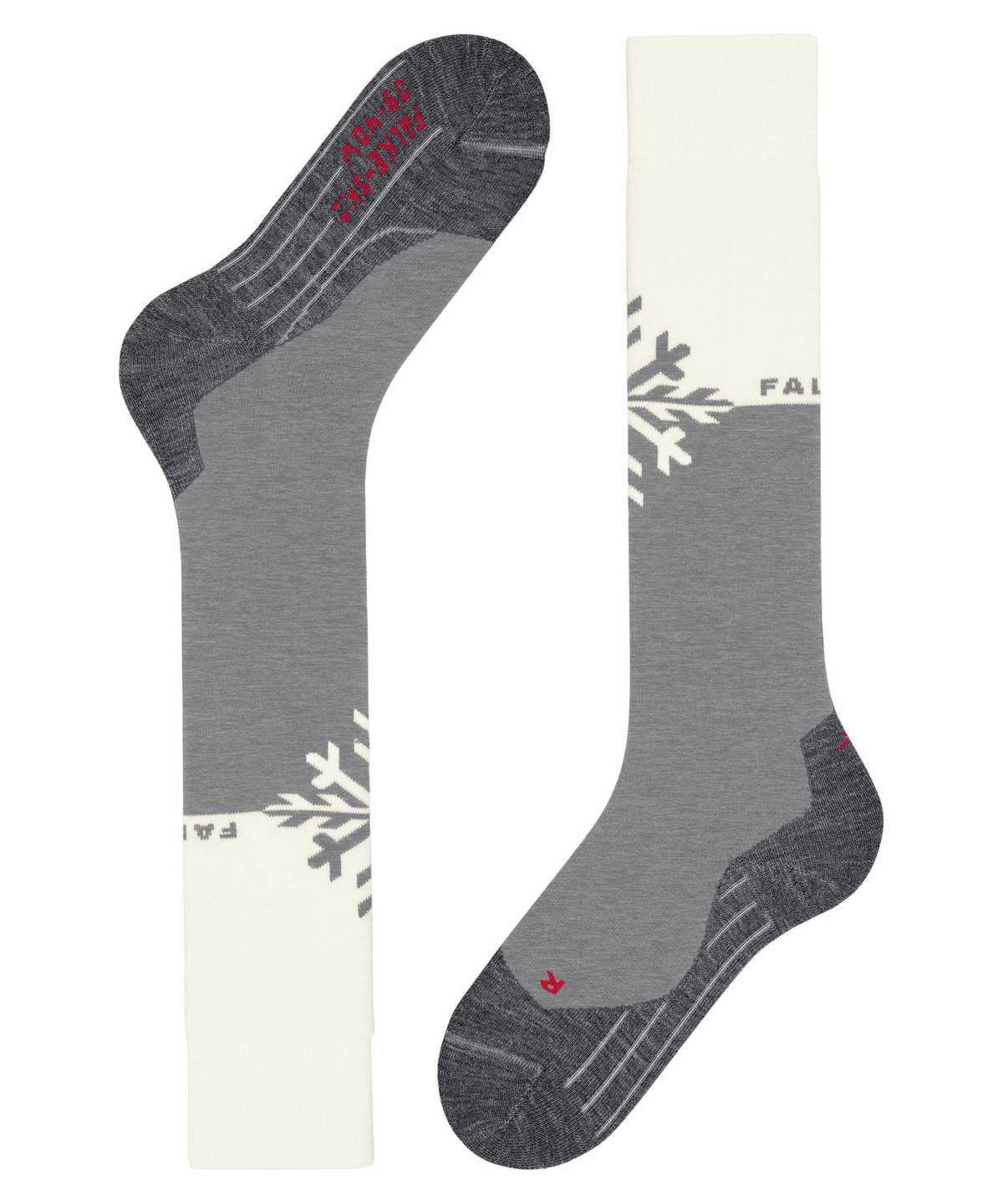 Women Falke SK2 Intermediate Skiing Knee-high Socks Sports Socks Grey | GYMATN748