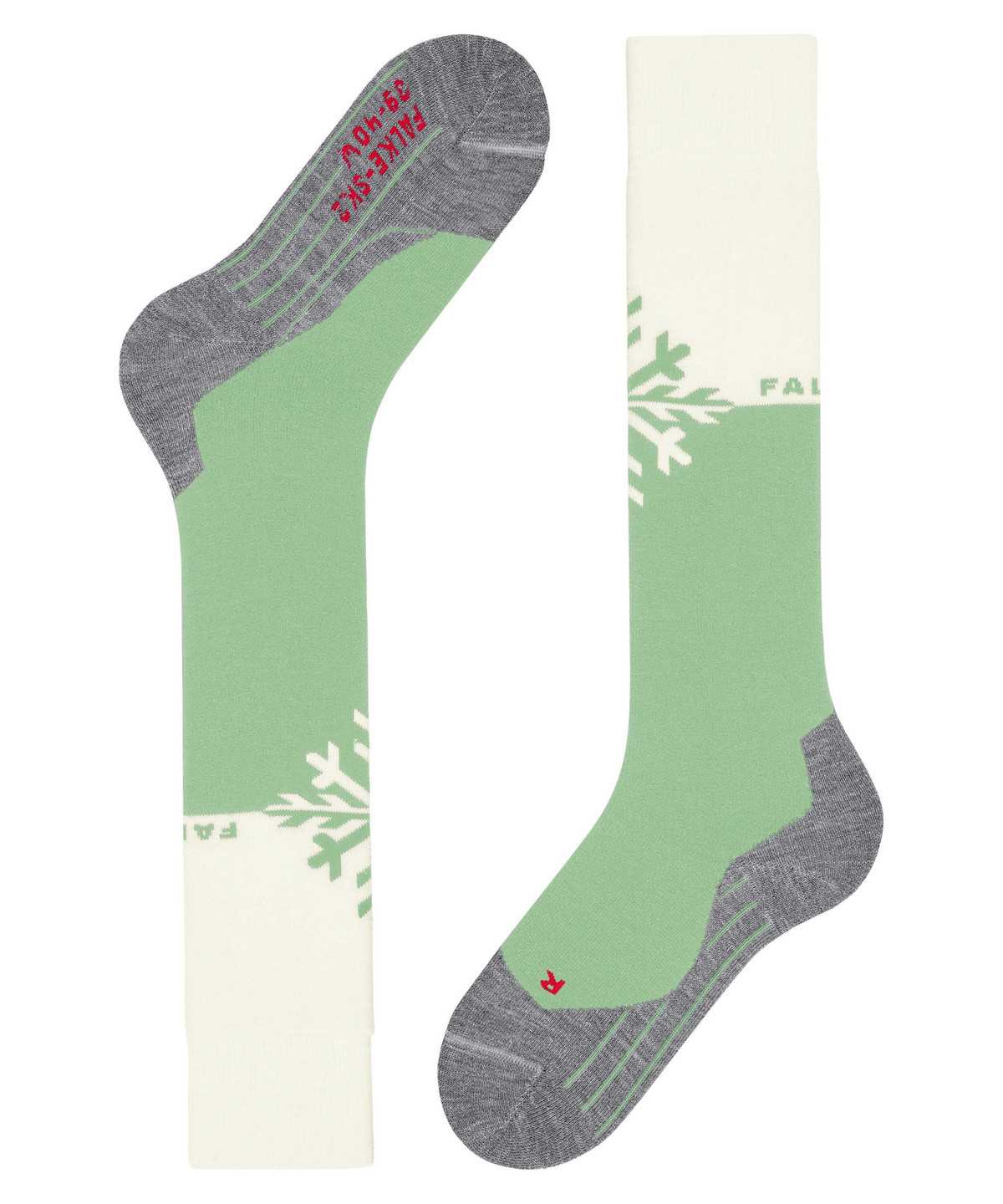 Women Falke SK2 Intermediate Skiing Knee-high Socks Sports Socks Green | YZLIPR401