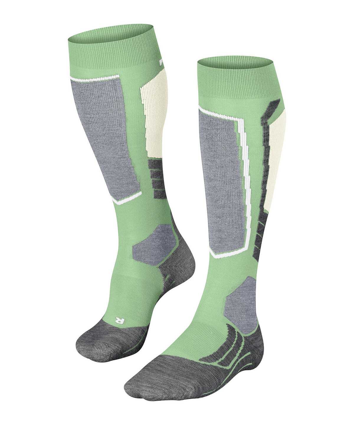 Women Falke SK2 Intermediate Skiing Knee-high Socks Sports Socks Green | BTZRWM049