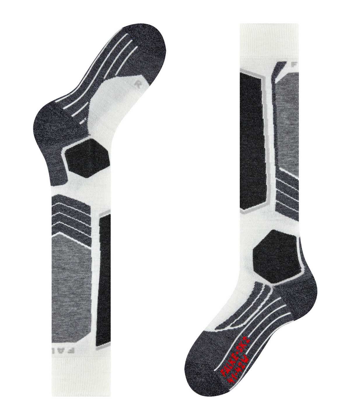 Women Falke SK2 Intermediate Skiing Knee-high Socks Sports Socks White | ZXRCIL615