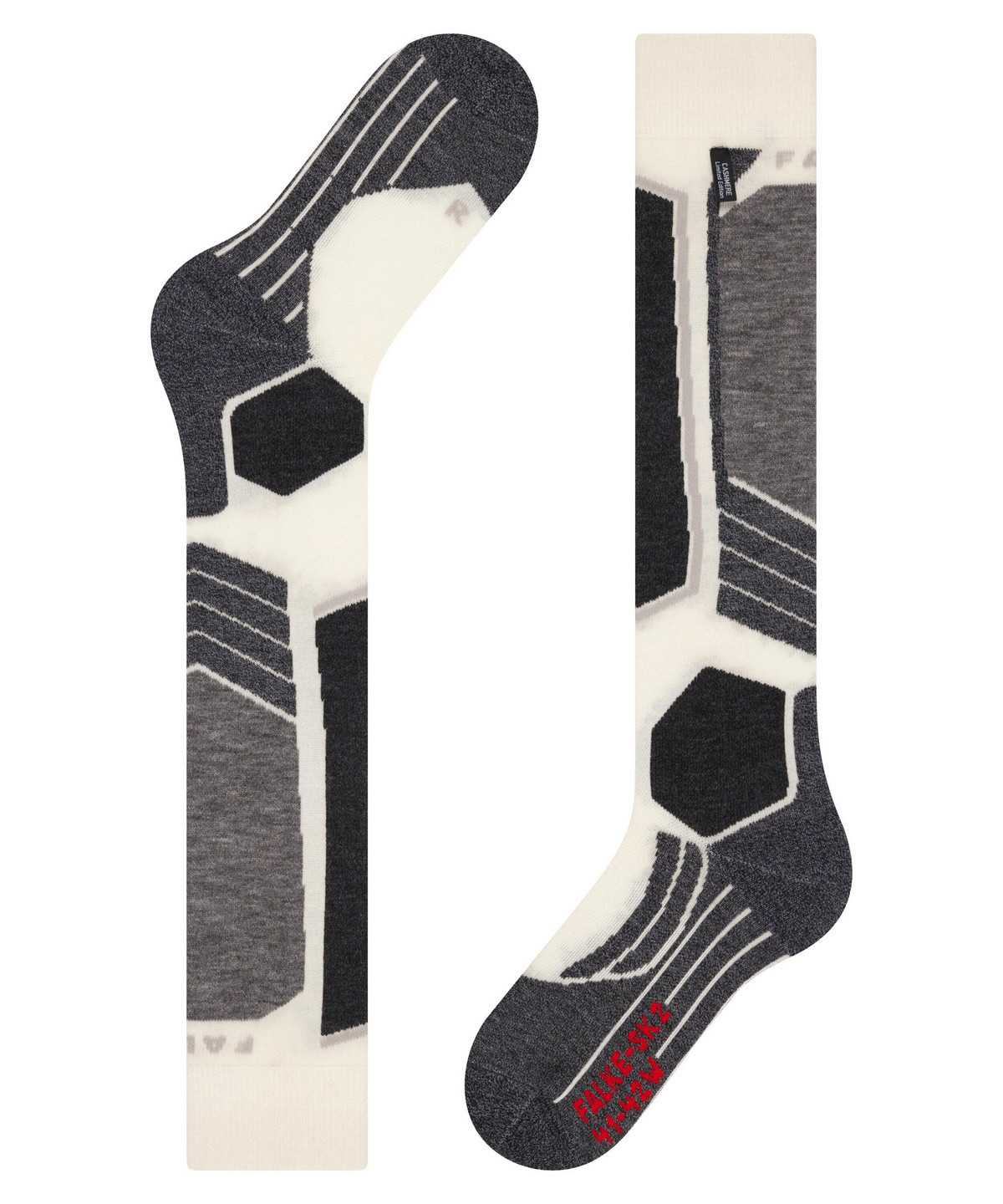 Women Falke SK2 Intermediate Skiing Knee-high Socks Sports Socks White | OMRKCH184