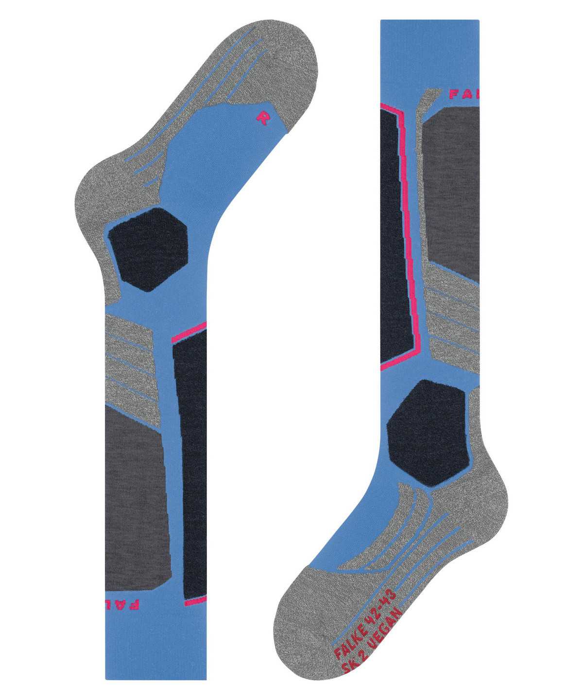 Women Falke SK2 Intermediate Vegan Skiing Knee-high Socks Sports Socks Blue | OAIYJX039