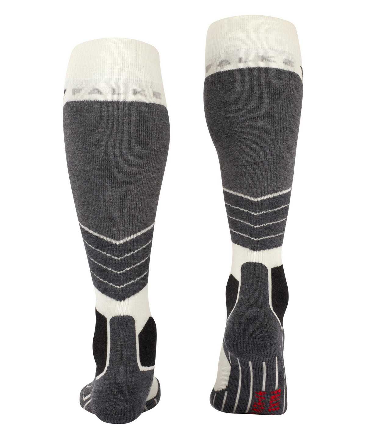 Women Falke SK2 Intermediate Wool Skiing Knee-high Socks Sports Socks White | DMFAYL683