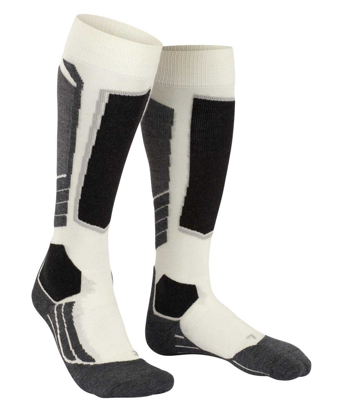 Women Falke SK2 Intermediate Wool Skiing Knee-high Socks Sports Socks White | DMFAYL683