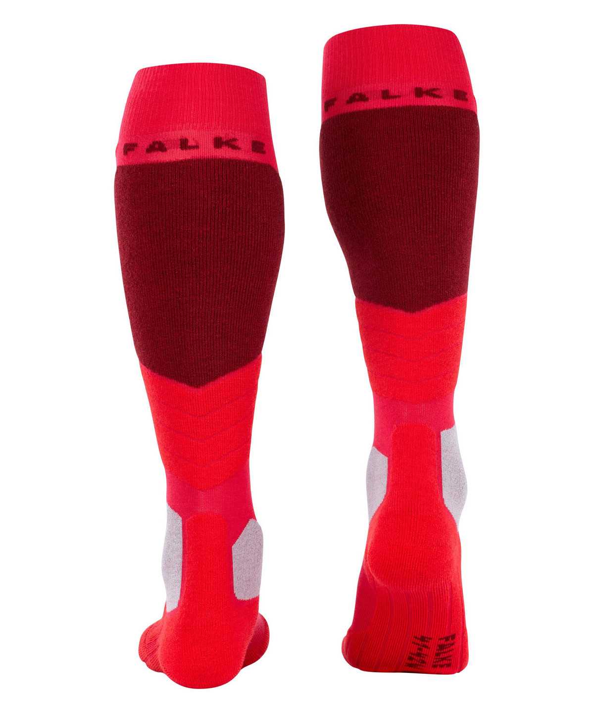 Women Falke SK2 Intermediate Wool Skiing Knee-high Socks Sports Socks Red | FXZDMW074