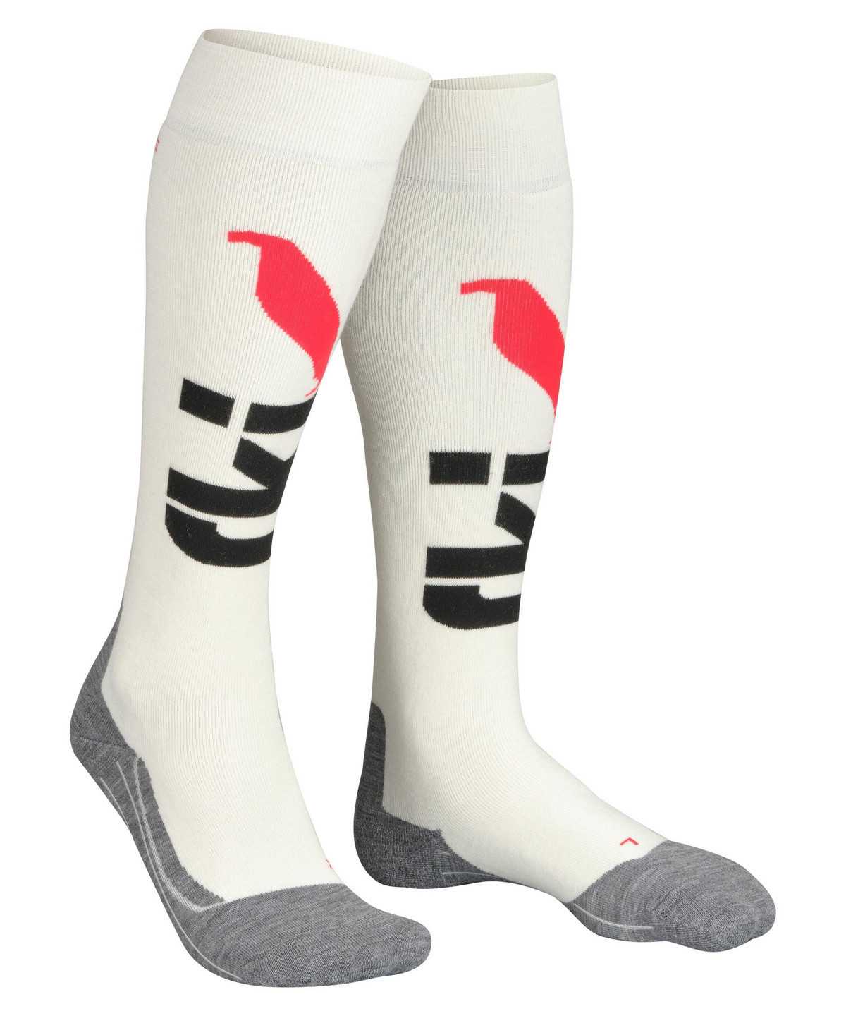 Women Falke SK4 125 Years Skiing Knee-high Socks Sports Socks White | HMNAJW687