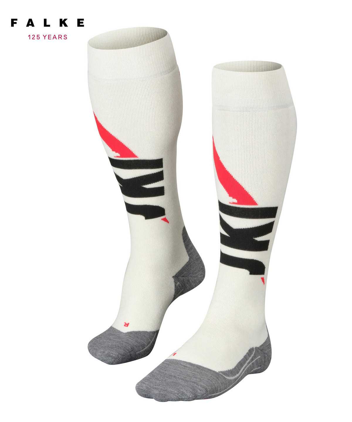 Women Falke SK4 125 Years Skiing Knee-high Socks Sports Socks White | HMNAJW687