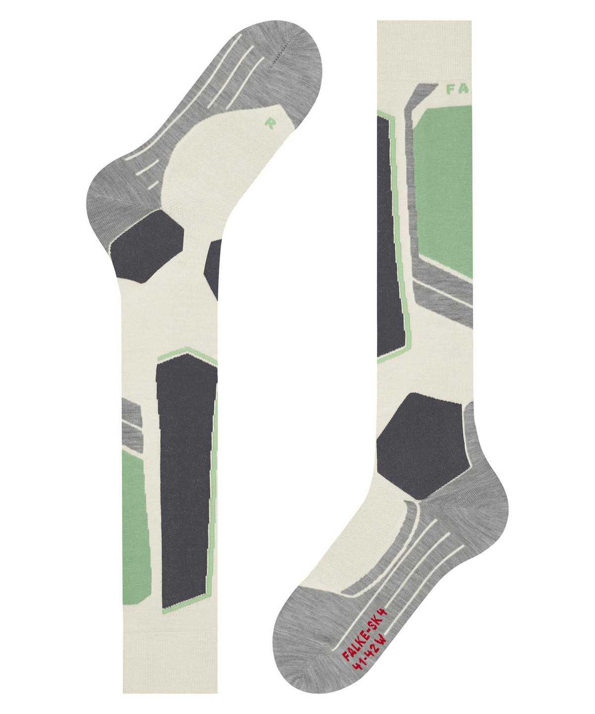 Women Falke SK4 Advanced Skiing Knee-high Socks Sports Socks White | JFECWN953