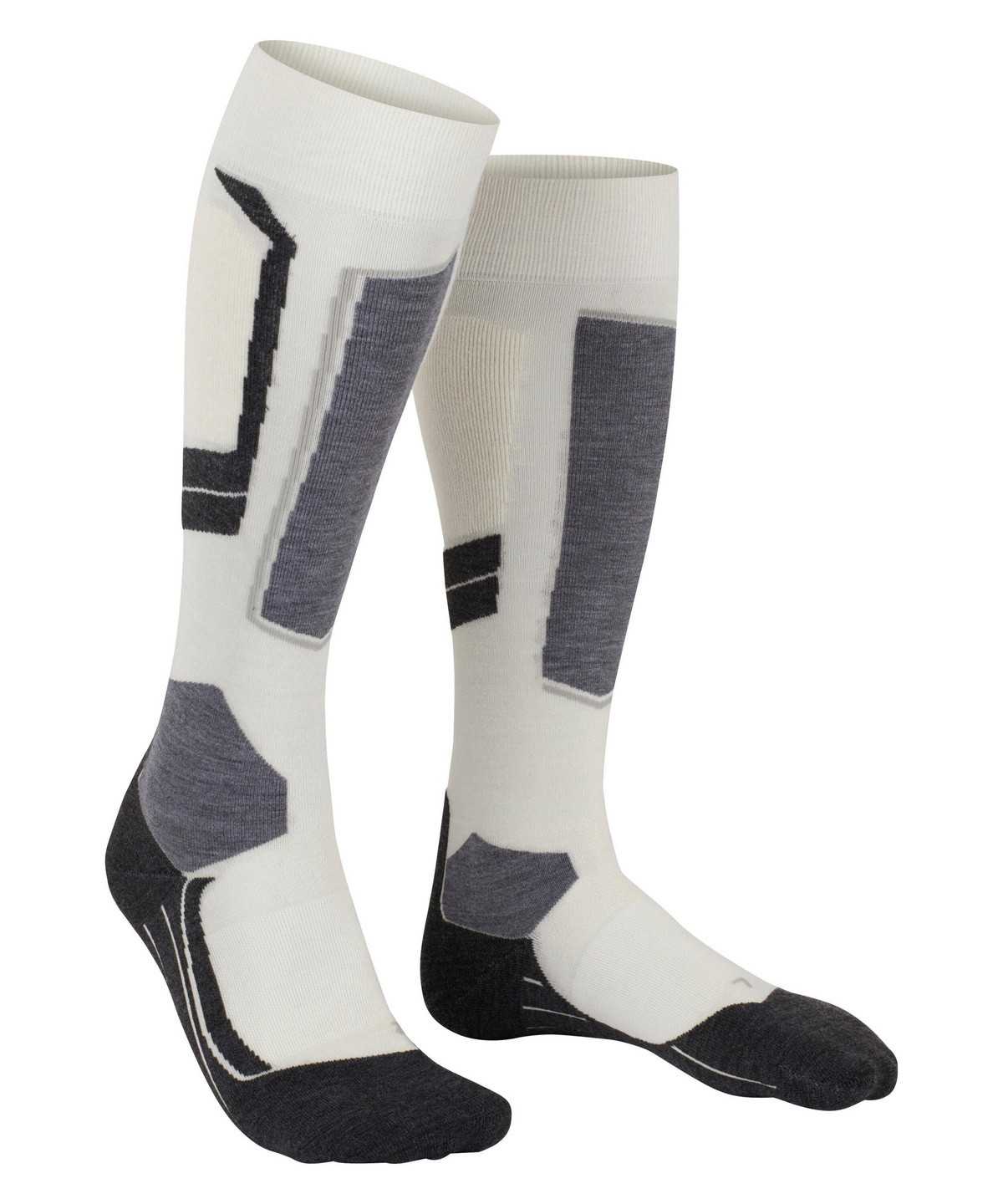 Women Falke SK4 Advanced Skiing Knee-high Socks Sports Socks White | HZBDQE934