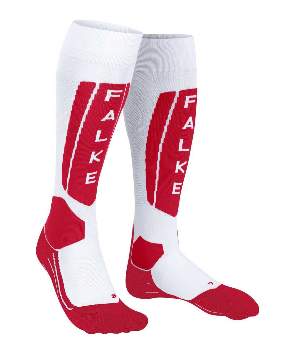 Women Falke SK5 Expert Skiing Knee-high Socks Sports Socks White | UXTERI736