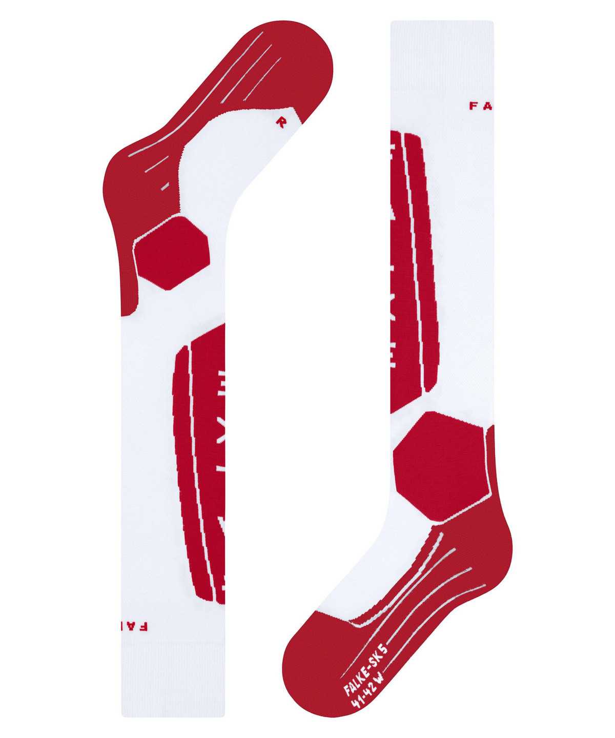 Women Falke SK5 Expert Skiing Knee-high Socks Sports Socks White | UXTERI736