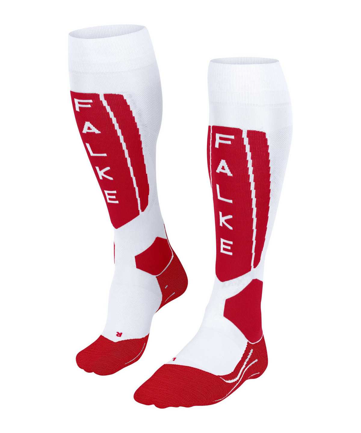 Women Falke SK5 Expert Skiing Knee-high Socks Sports Socks White | UXTERI736