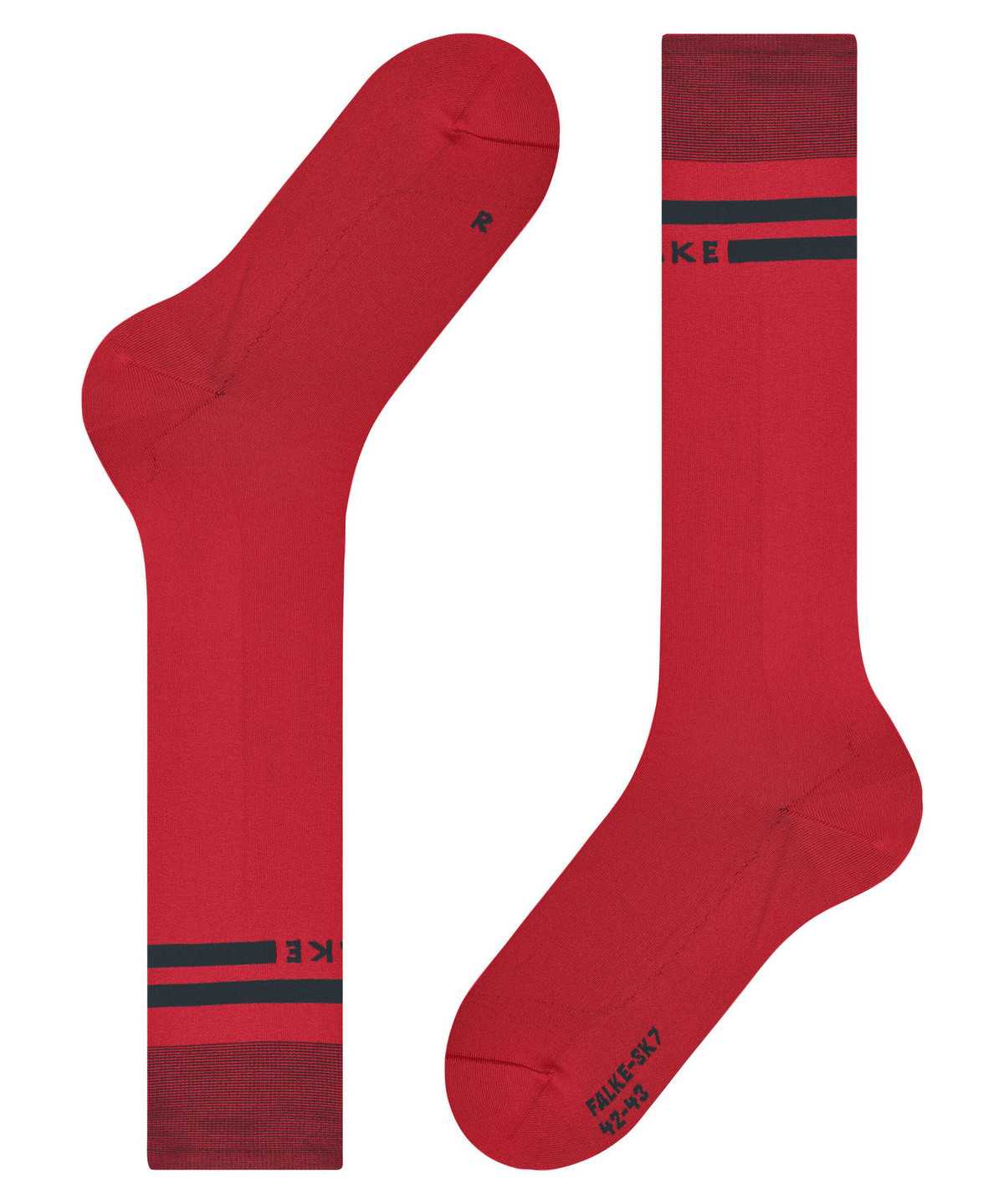 Women Falke SK7 Race Skiing Knee-high Socks Sports Socks Red | STYRCL907