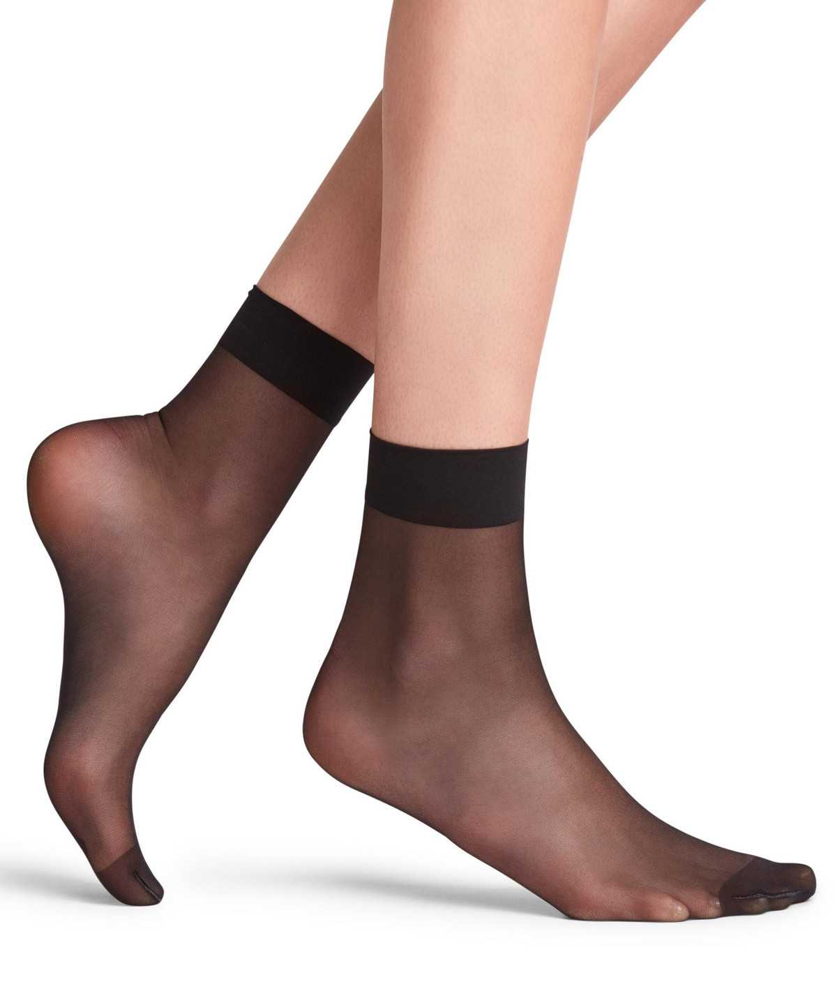 Women Falke Seidenglatt 15 DEN Ankle socks Socks Black | FOIMWH927