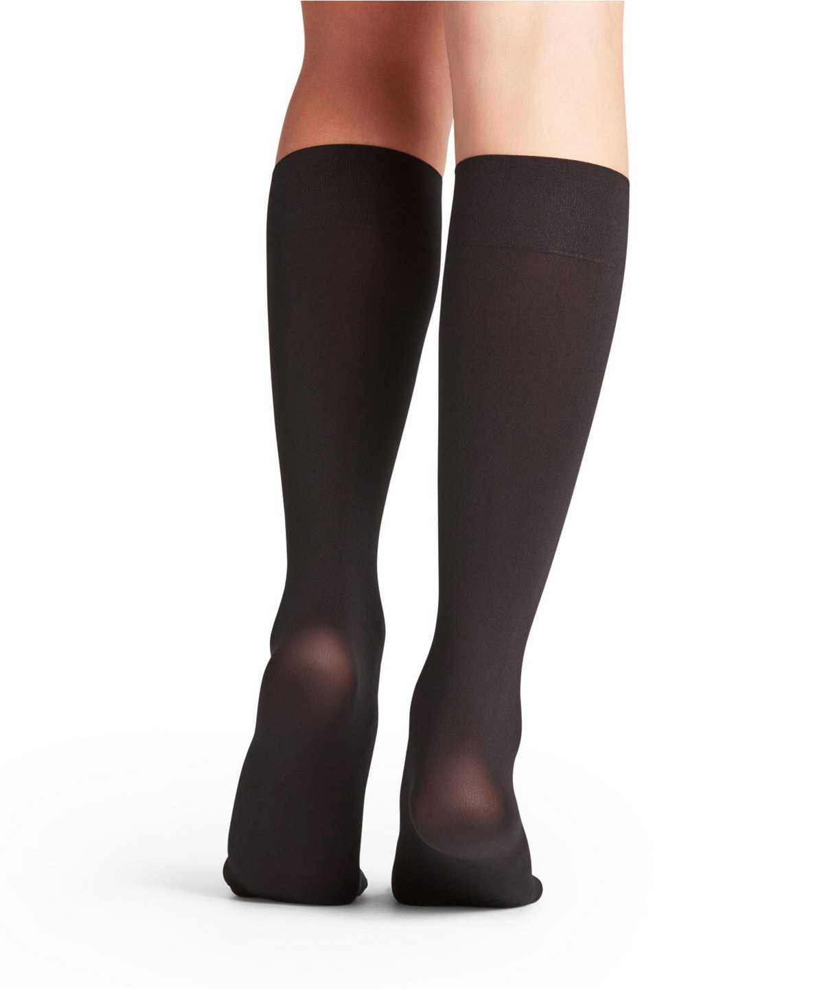 Women Falke Seidenglatt 40 DEN Knee-high Socks Socks Black | UZEBDG394