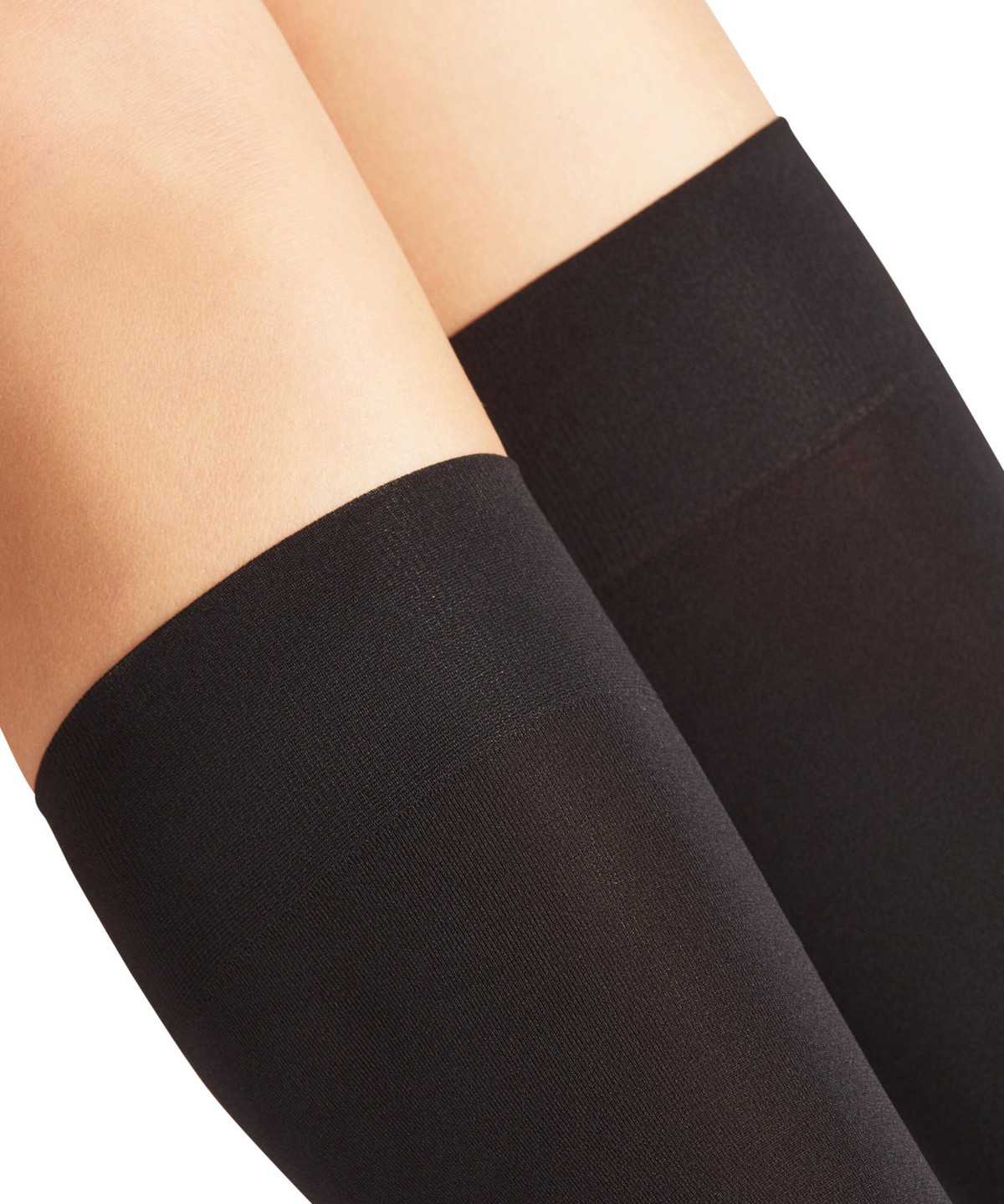 Women Falke Seidenglatt 40 DEN Knee-high Socks Socks Black | UZEBDG394