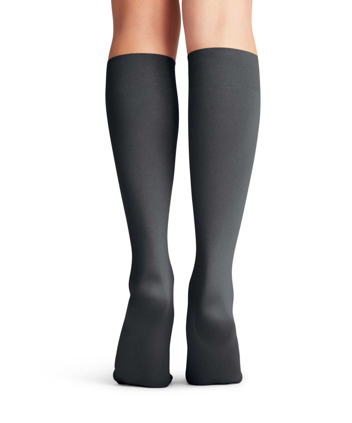 Women Falke Seidenglatt 40 DEN Knee-high Socks Socks Grey | XVONHA051