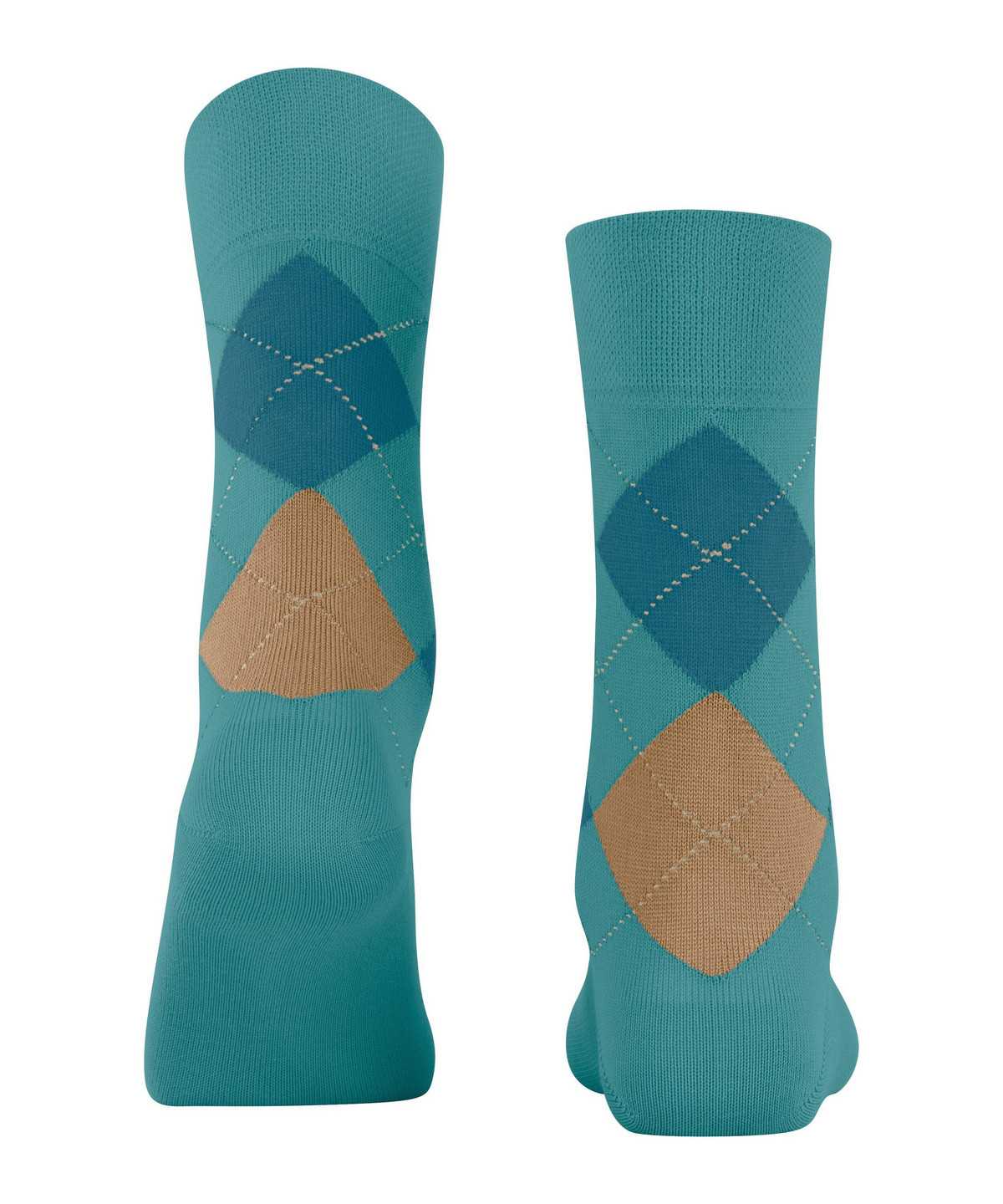 Women Falke Sensitive Argyle Socks Socks Blue | WDNLKX920