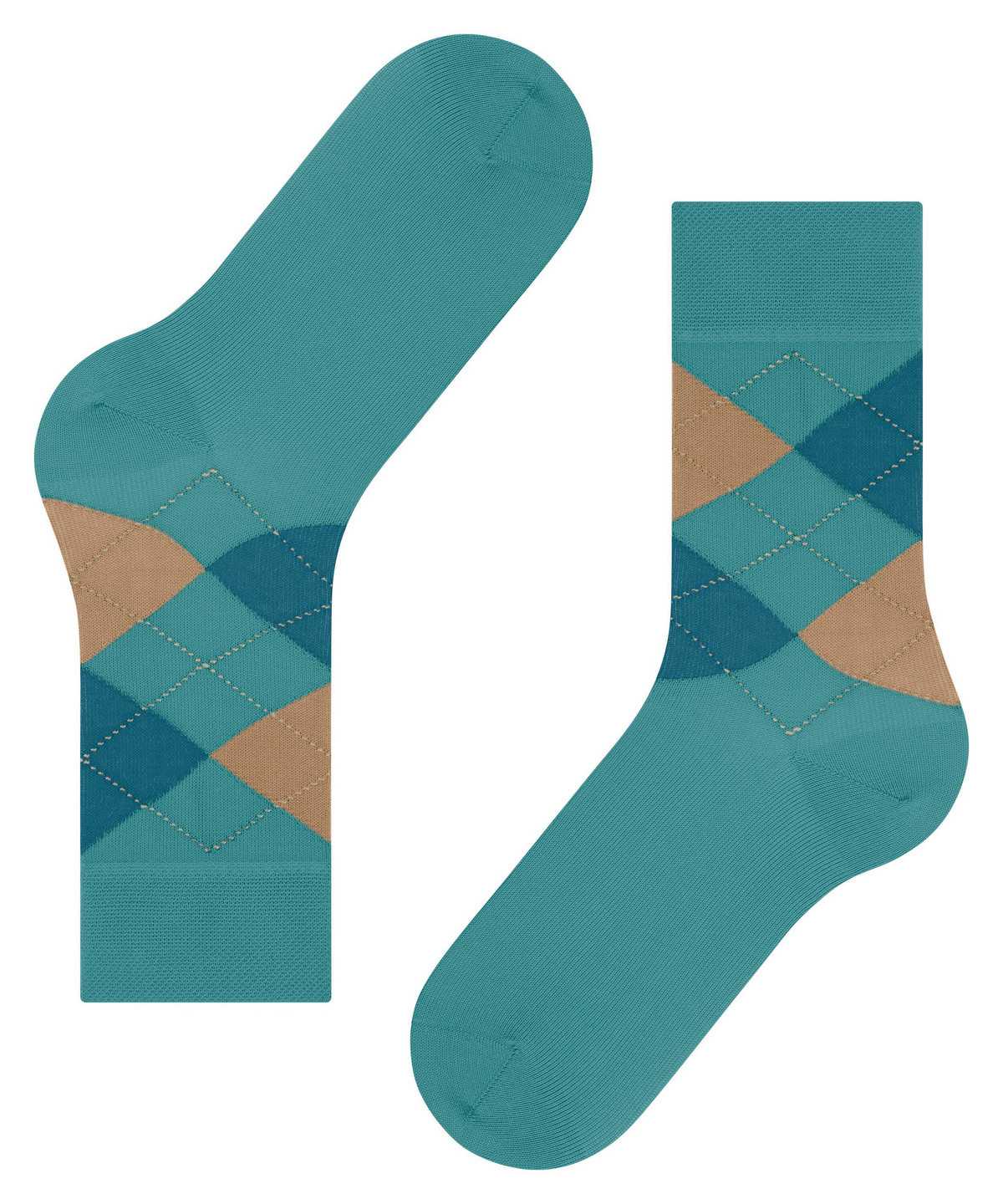 Women Falke Sensitive Argyle Socks Socks Blue | WDNLKX920