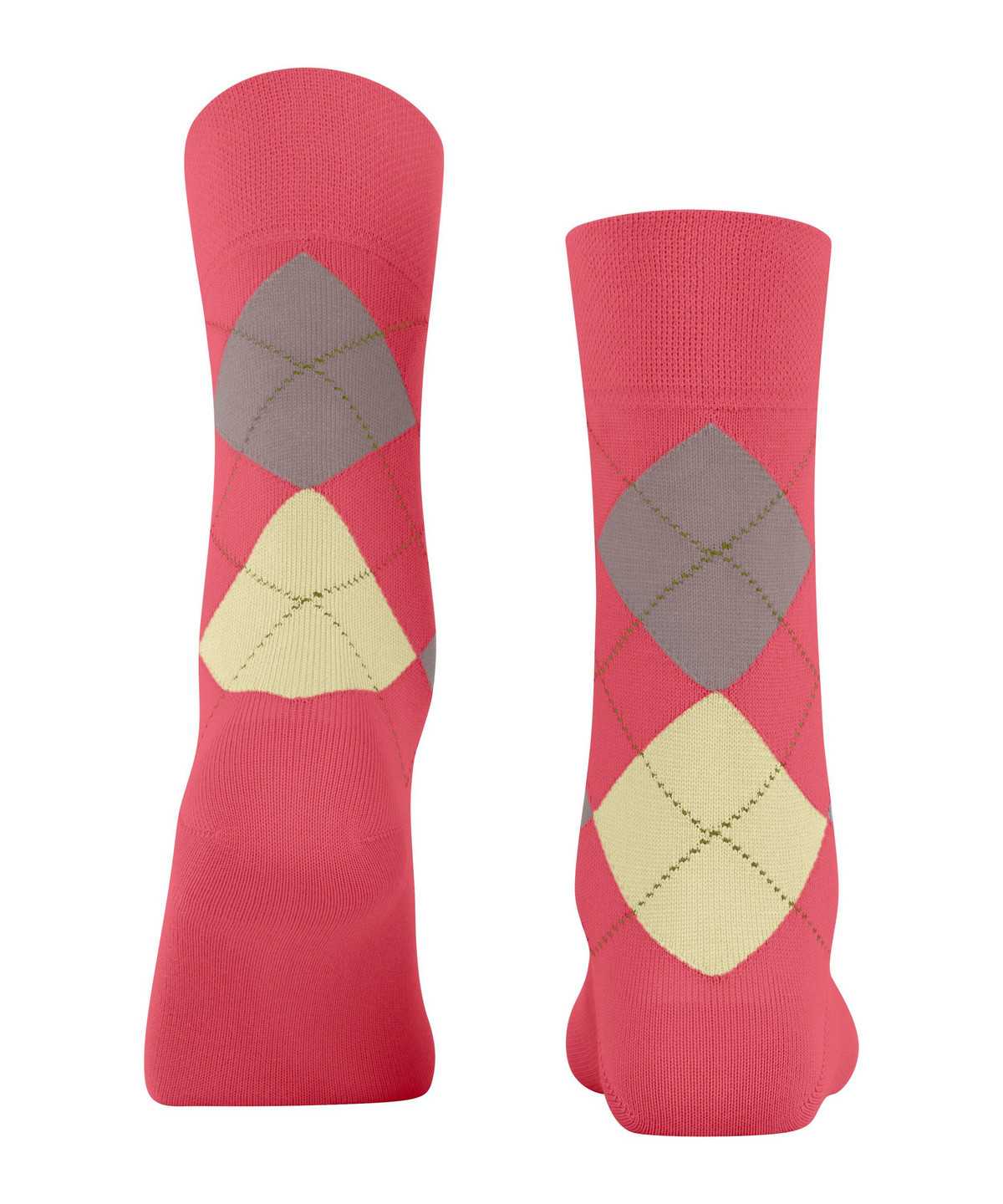 Women Falke Sensitive Argyle Socks Socks Red | VQKEZI045