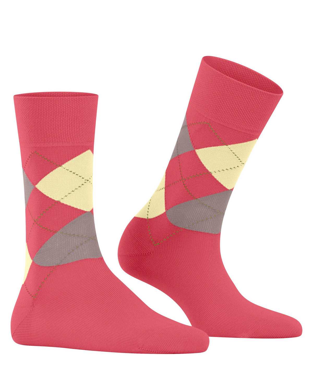 Women Falke Sensitive Argyle Socks Socks Red | VQKEZI045