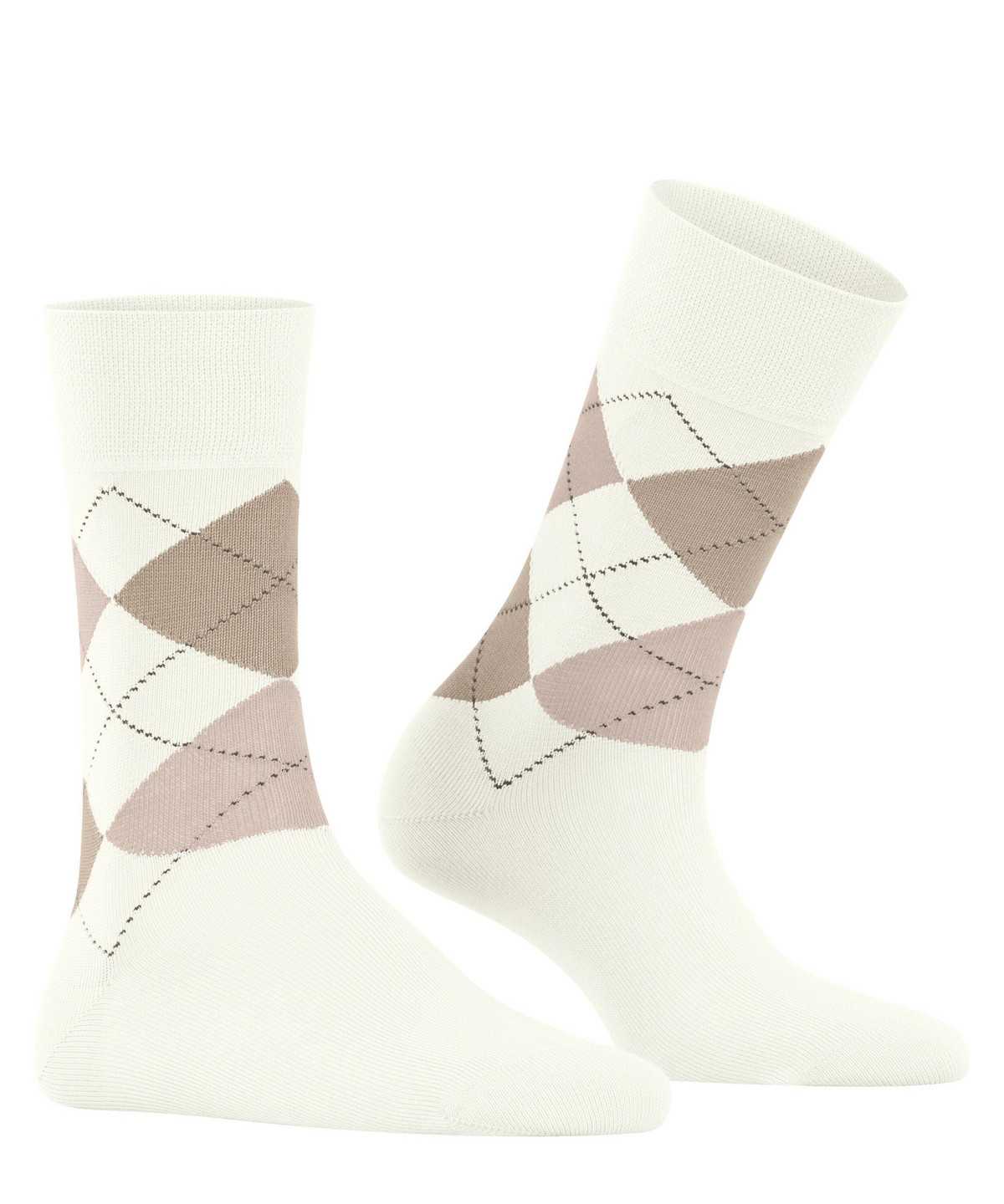 Women Falke Sensitive Argyle Socks Socks White | XZFBIK071