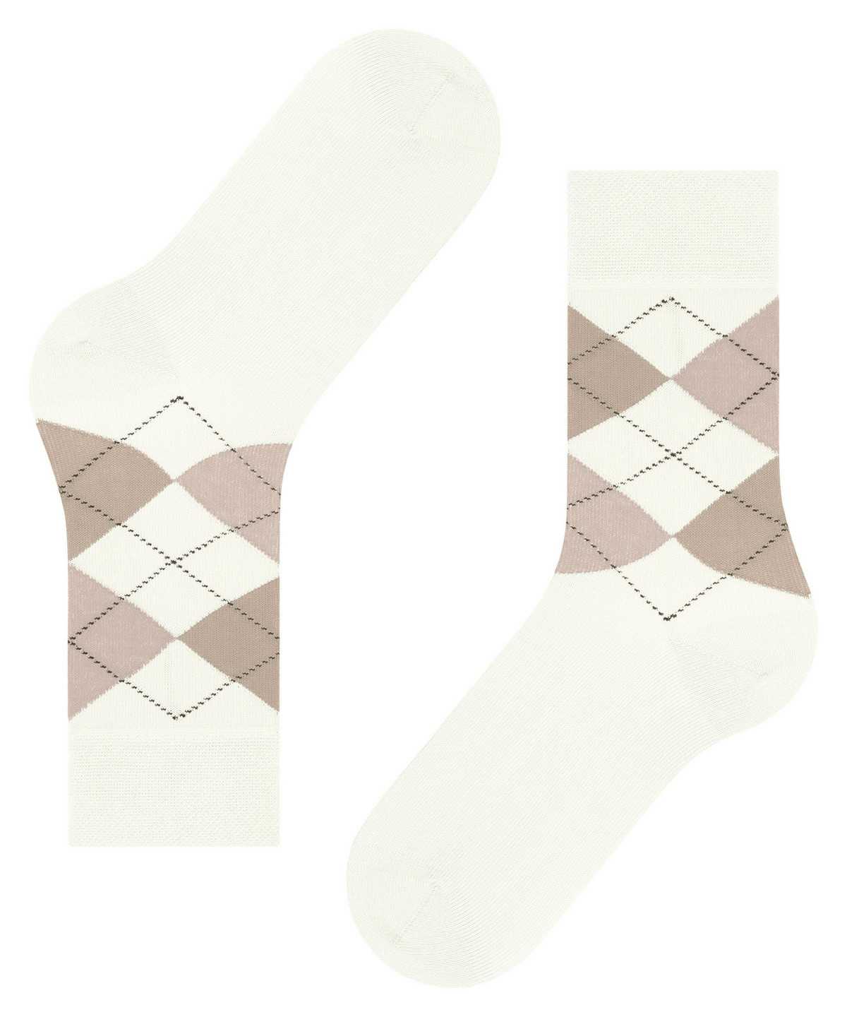 Women Falke Sensitive Argyle Socks Socks White | XZFBIK071