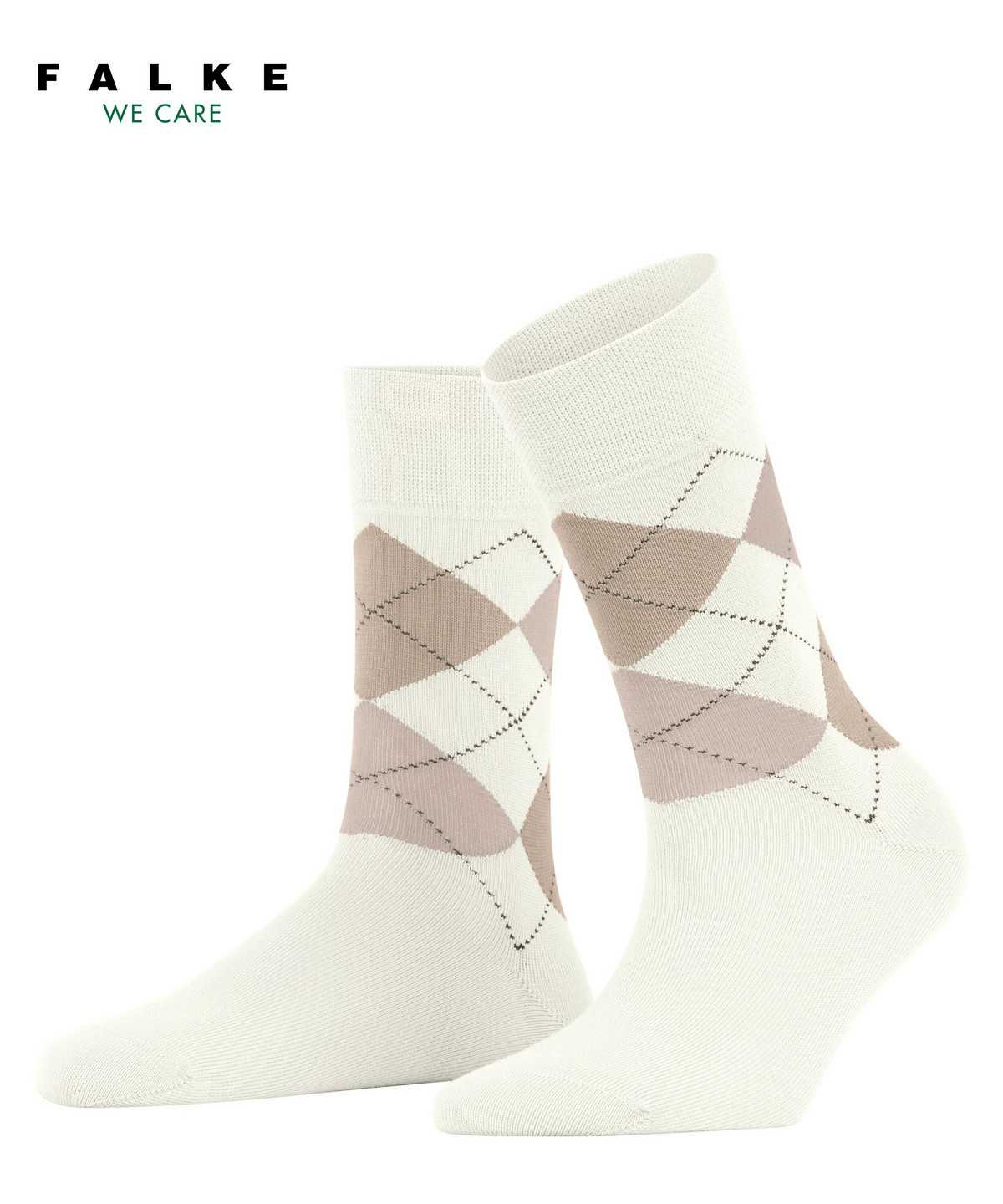 Women Falke Sensitive Argyle Socks Socks White | XZFBIK071