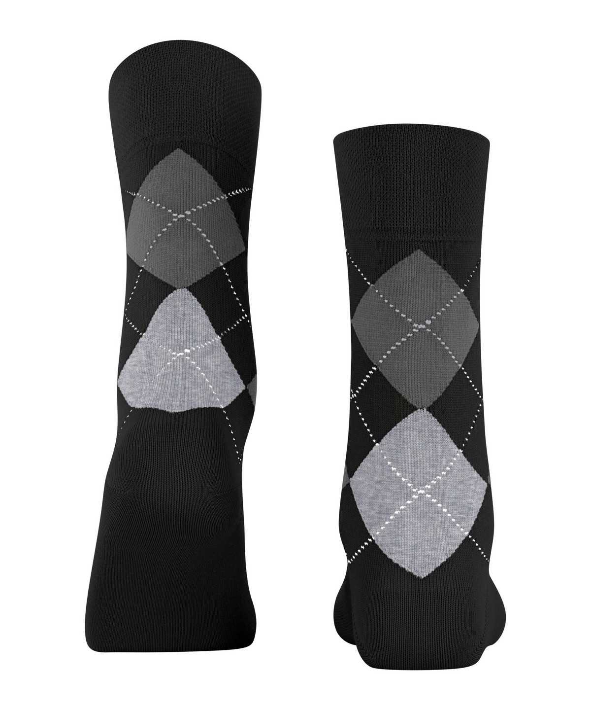 Women Falke Sensitive Argyle Socks Socks Black | CYRHZT728