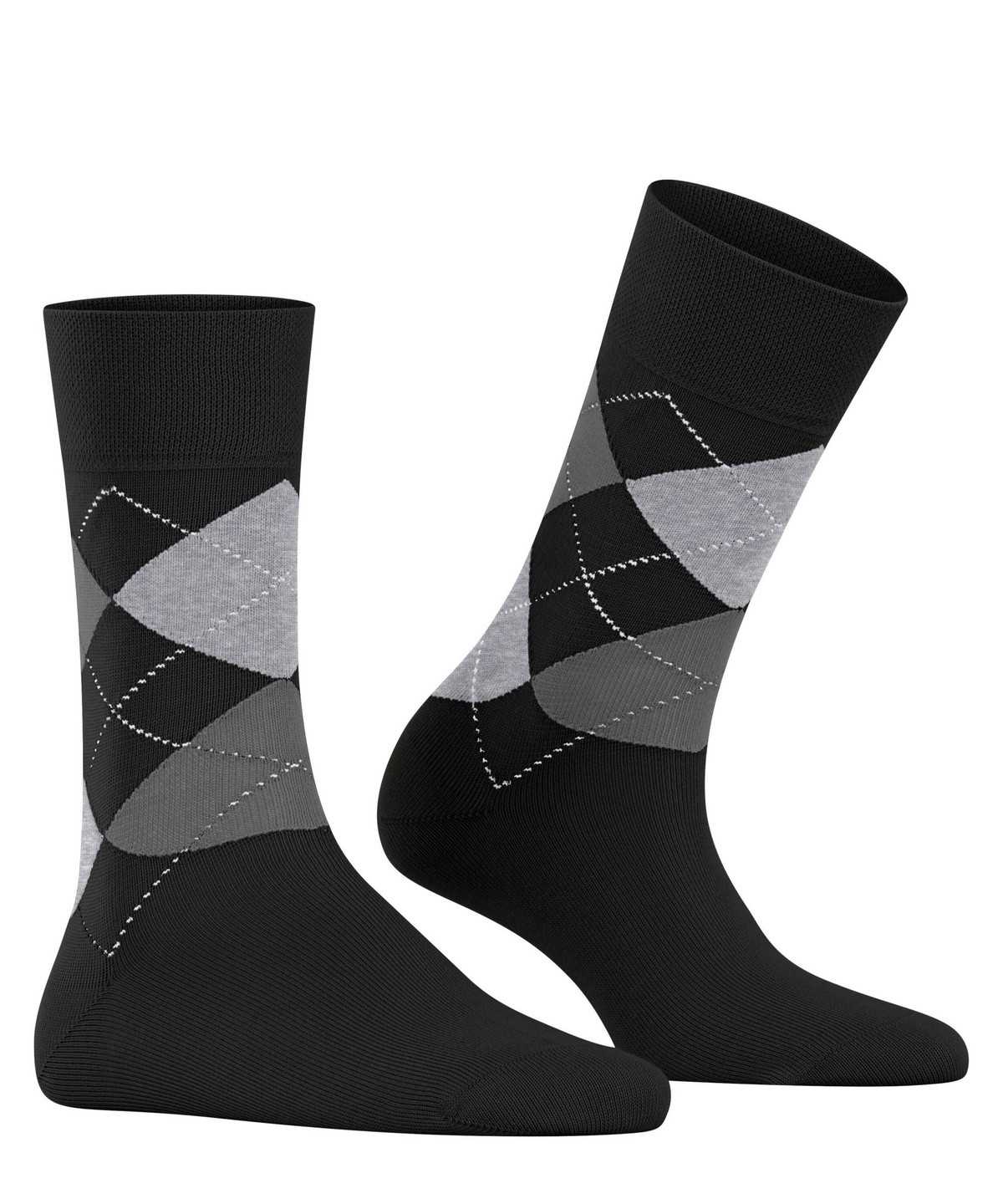 Women Falke Sensitive Argyle Socks Socks Black | CYRHZT728