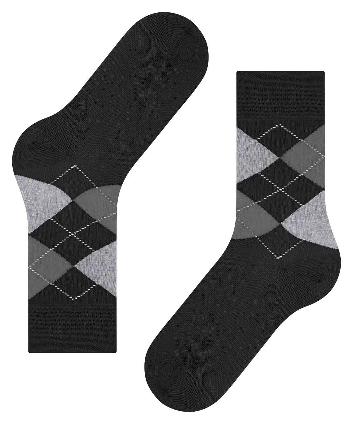 Women Falke Sensitive Argyle Socks Socks Black | CYRHZT728