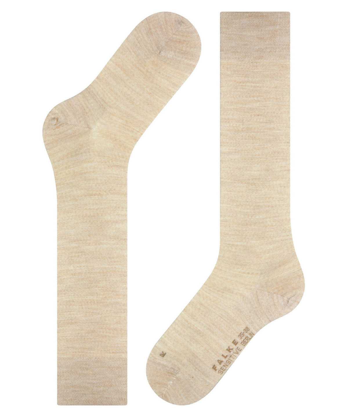 Women Falke Sensitive Berlin Knee-high Socks Socks Beige | KJDUCV843