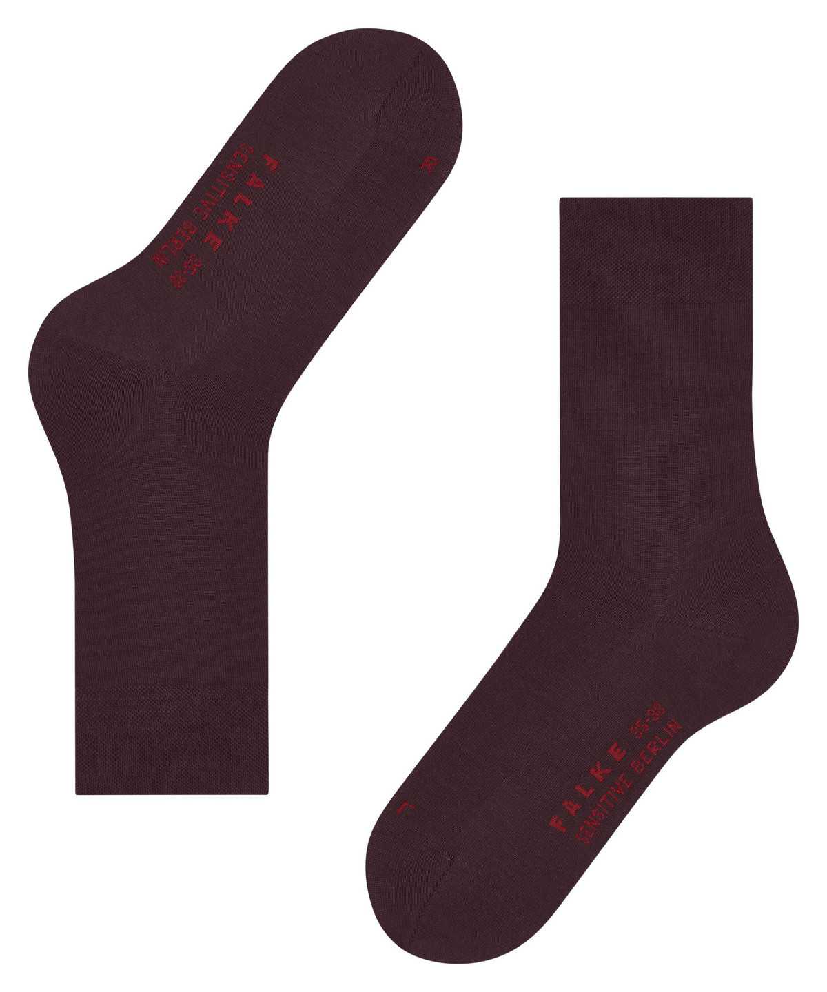 Women Falke Sensitive Berlin Socks Socks Red | EWQFCG628