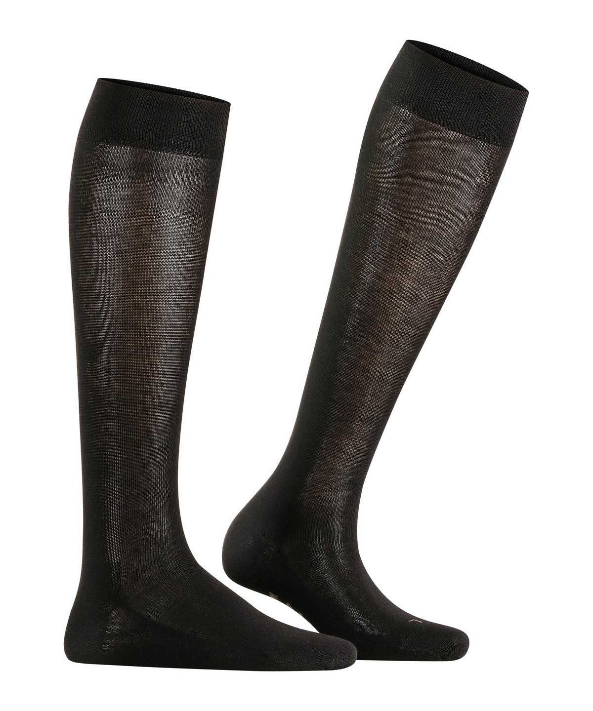 Women Falke Sensitive London Knee-high Socks Socks Black | ZHPGTB390